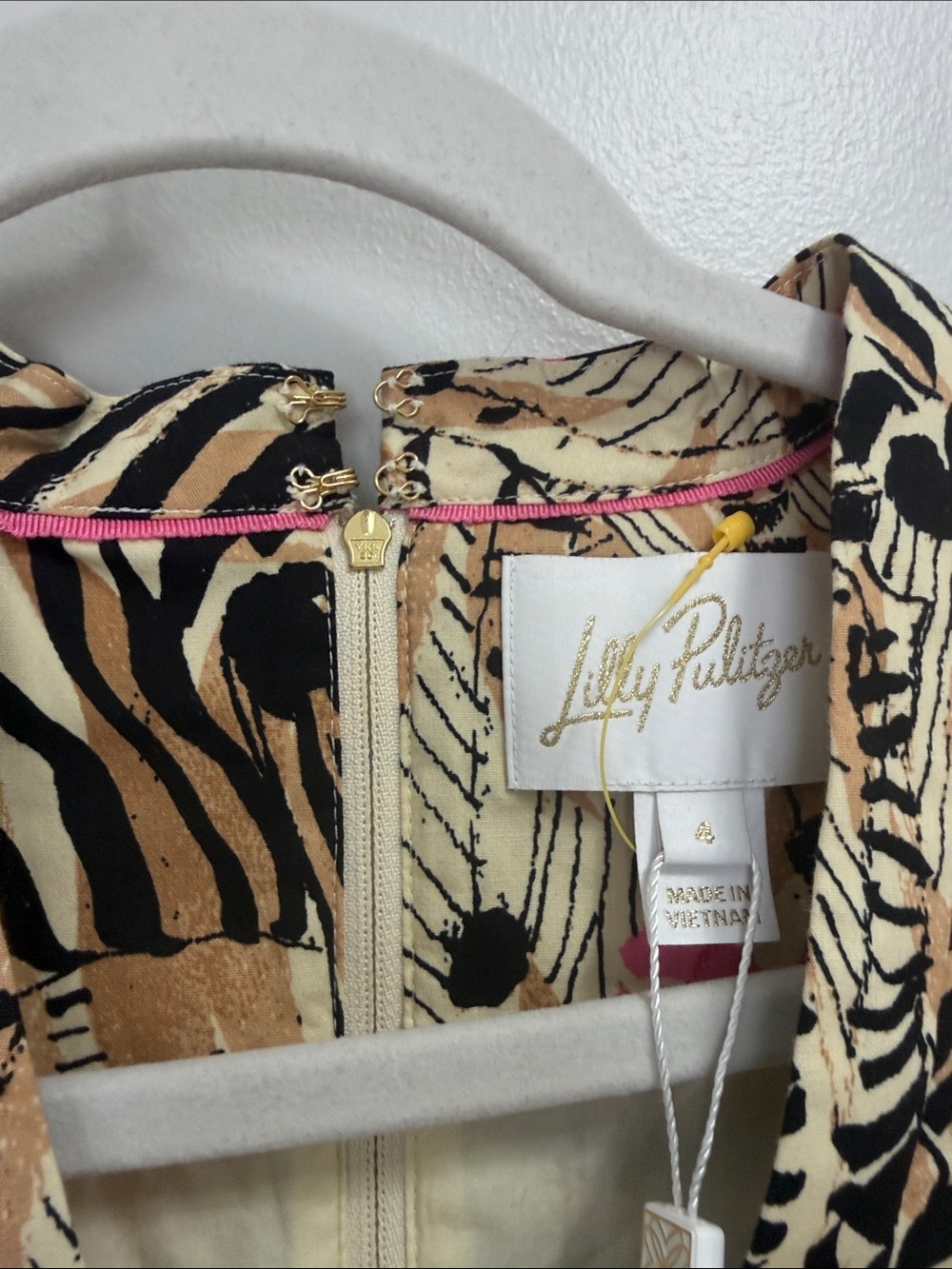 Lilly Pulitzer Phillipa Stretch Poplin El Morocco Animal Print - Picture 7 of 10